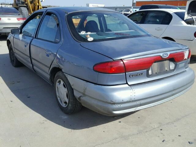 1FAFP6635XK112792 - 1999 FORD CONTOUR SE BLUE photo 3