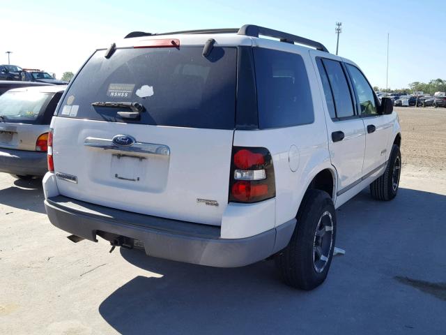 1FMEU62E76UA50056 - 2006 FORD EXPLORER X WHITE photo 4