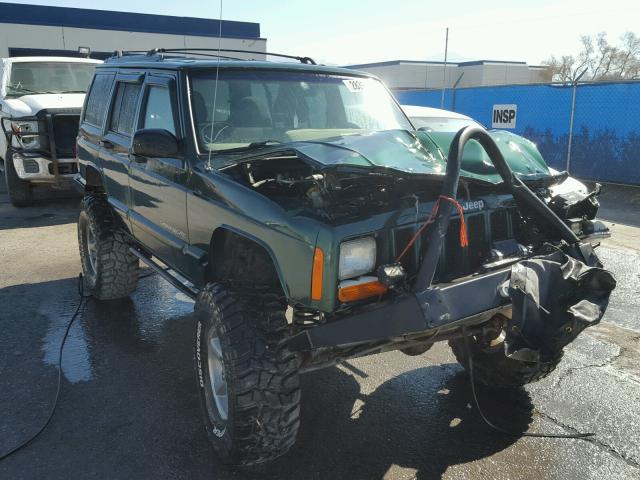 1J4FF68S6XL538612 - 1999 JEEP CHEROKEE S GREEN photo 1