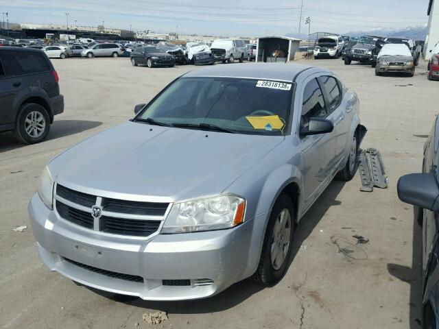 1B3LC46K68N187569 - 2008 DODGE AVENGER SE SILVER photo 2