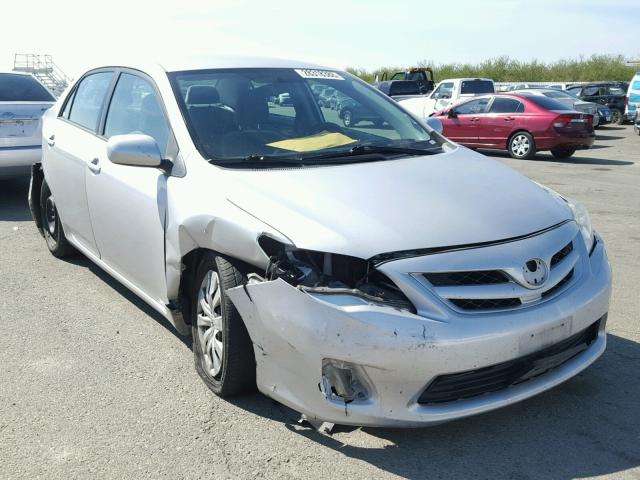 2T1BU4EE0CC804799 - 2012 TOYOTA COROLLA BA SILVER photo 1