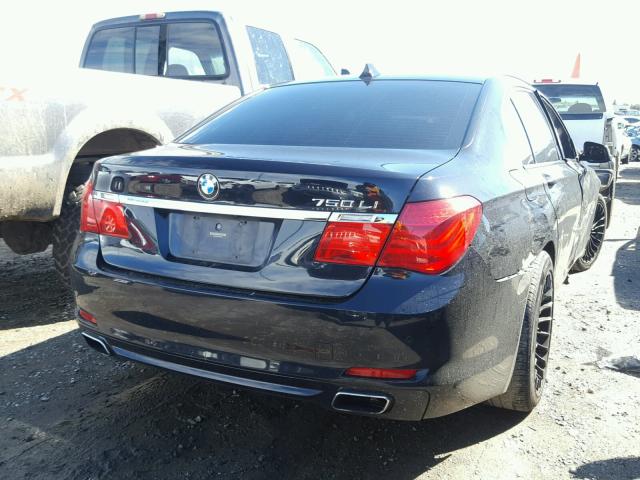 WBAKB8C58CDX20603 - 2012 BMW 750LI BLUE photo 4