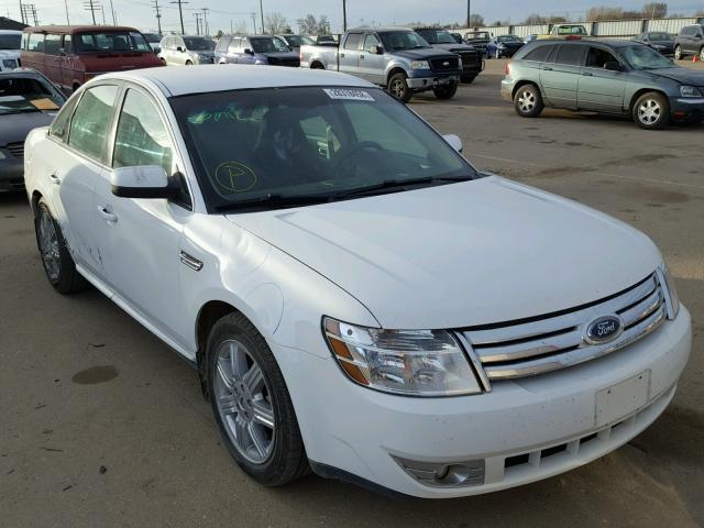 1FAHP24W18G107267 - 2008 FORD TAURUS SEL WHITE photo 1