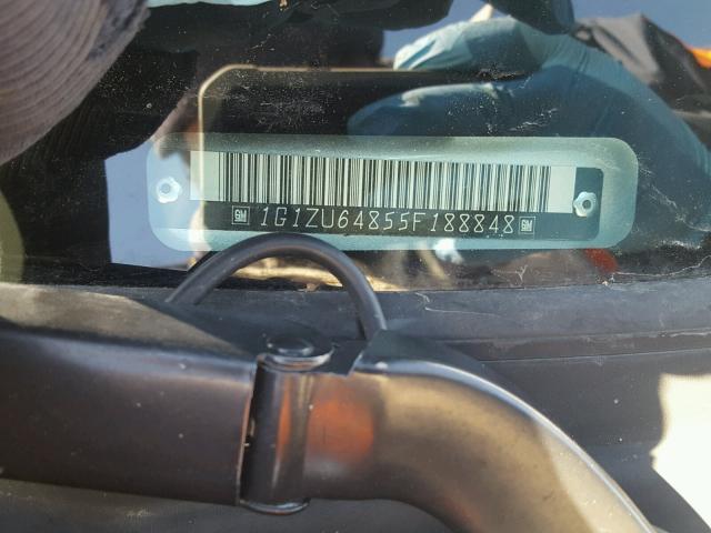 1G1ZU64855F188848 - 2005 CHEVROLET MALIBU MAX 银色 照片 10