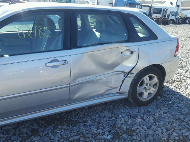 1G1ZU64855F188848 - 2005 CHEVROLET MALIBU MAX 银色 照片 9