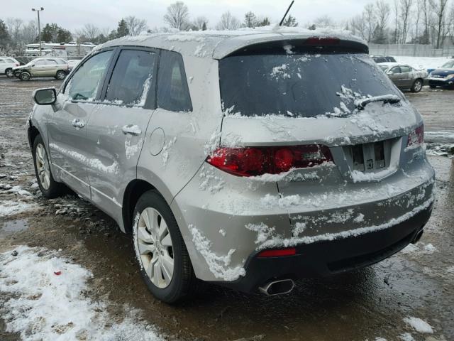 5J8TB1H27BA003799 - 2011 ACURA RDX SILVER photo 3