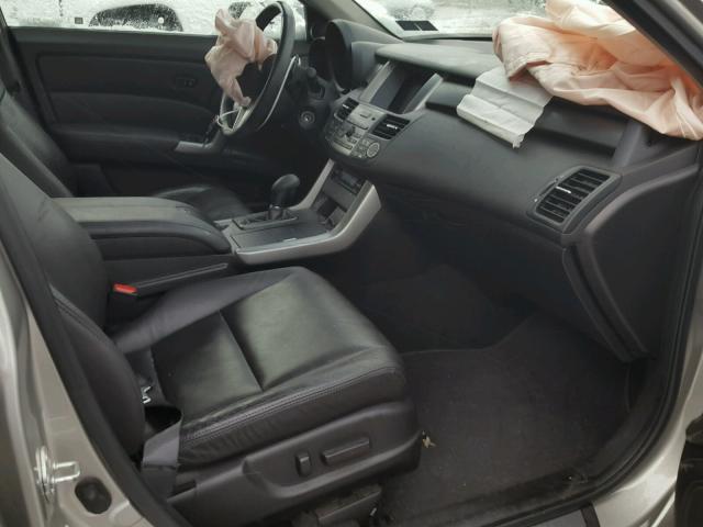 5J8TB1H27BA003799 - 2011 ACURA RDX SILVER photo 5