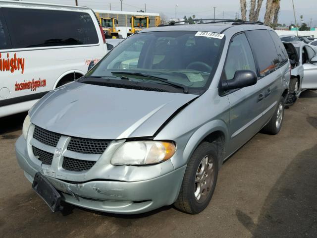 1D4GP25353B208606 - 2003 DODGE CARAVAN SE SILVER photo 2