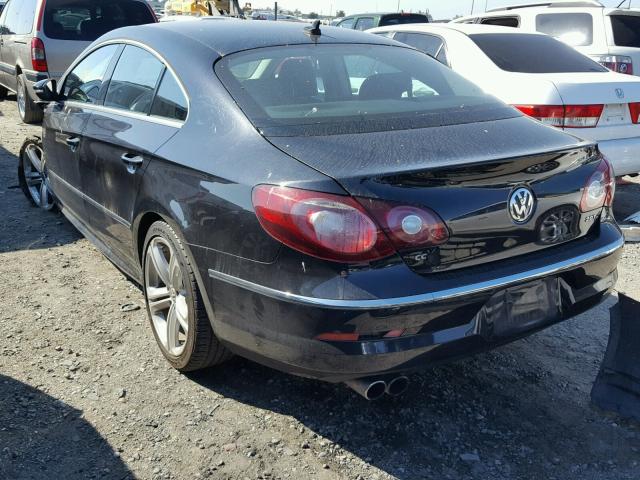 WVWMP7AN4CE502856 - 2012 VOLKSWAGEN CC SPORT BLACK photo 3