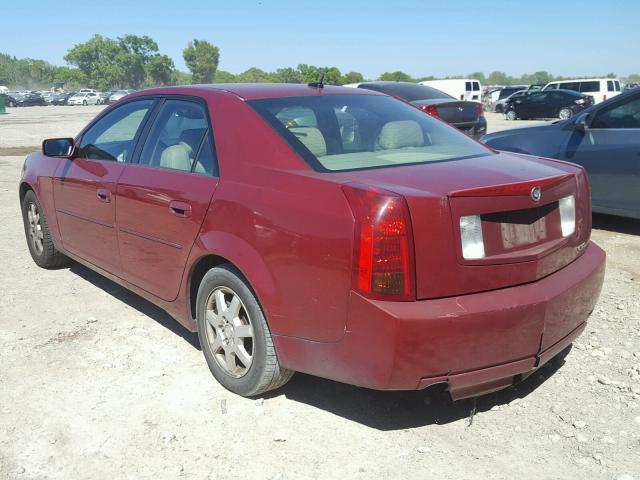 1G6DP567350121484 - 2005 CADILLAC CTS HI FEA BURGUNDY photo 3