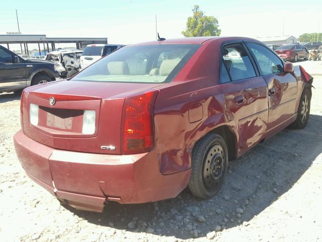 1G6DP567350121484 - 2005 CADILLAC CTS HI FEA BURGUNDY photo 4