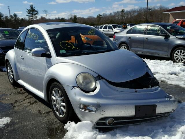 3VWCK31C15M417114 - 2005 VOLKSWAGEN NEW BEETLE SILVER photo 1