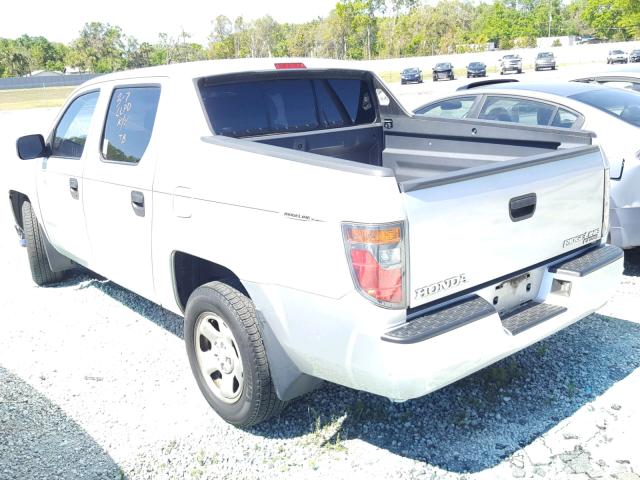 2HJYK16276H543664 - 2006 HONDA RIDGELINE SILVER photo 3