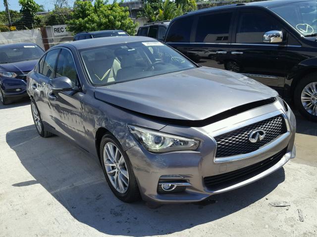 JN1BV7AP6FM349943 - 2015 INFINITI Q50 BASE Сірий фото 1