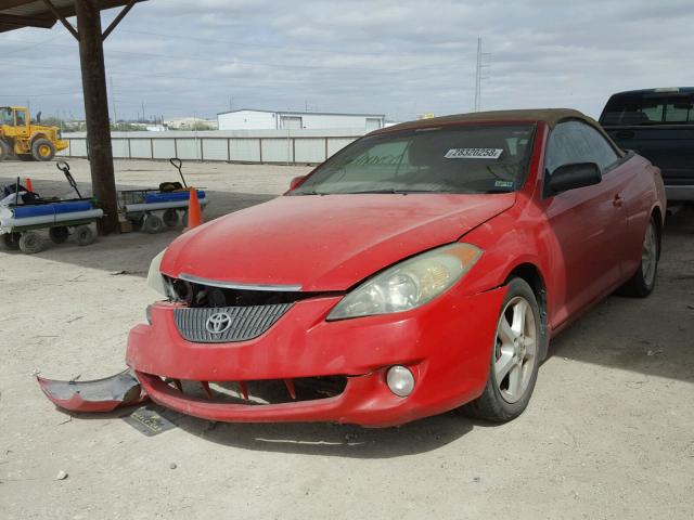 4T1FA38P84U032652 - 2004 TOYOTA CAMRY SOLA RED photo 2