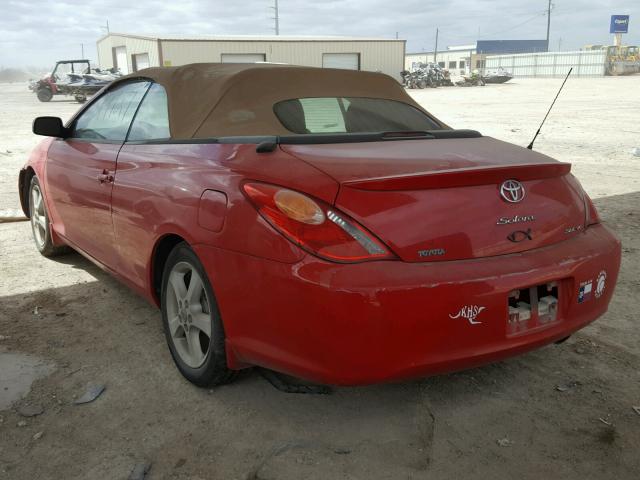 4T1FA38P84U032652 - 2004 TOYOTA CAMRY SOLA RED photo 3