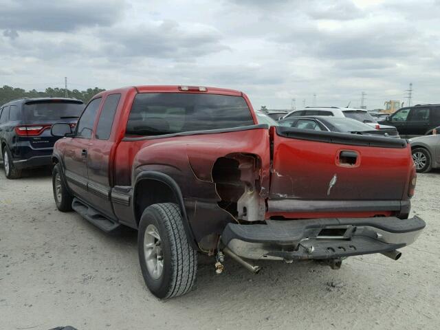 2GCEC19VXY1220442 - 2000 CHEVROLET SILVERADO RED photo 3