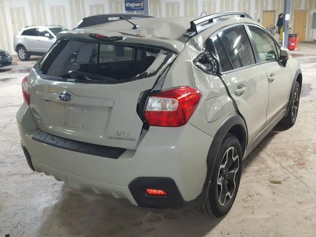 JF2GPACC9F8260432 - 2015 SUBARU XV CROSSTR BEIGE photo 4