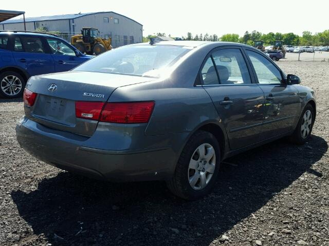 5NPET46CX9H426266 - 2009 HYUNDAI SONATA GLS CHARCOAL photo 4