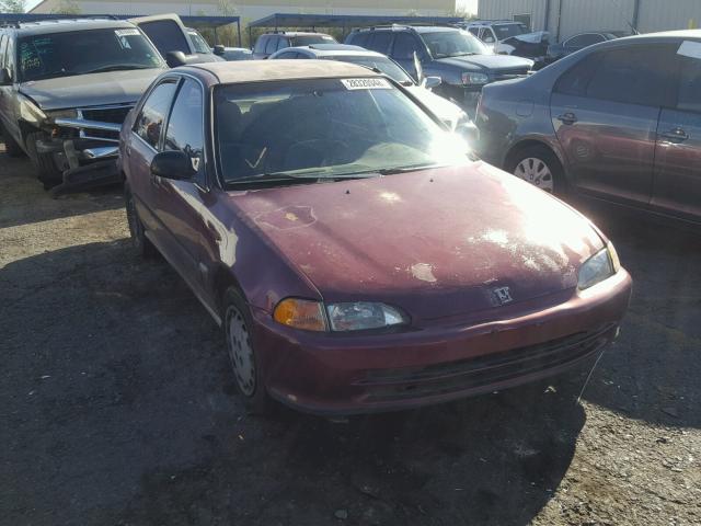 1HGEG8658RL044652 - 1994 HONDA CIVIC LX BURGUNDY photo 1