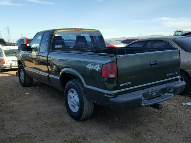 1GCDT19W718212158 - 2001 CHEVROLET S TRUCK S1 GREEN photo 3