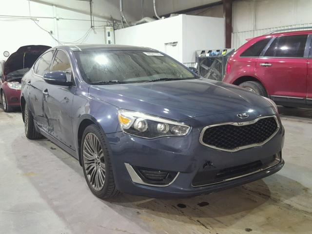 KNALN4D79E5144375 - 2014 KIA CADENZA PR BLUE photo 1