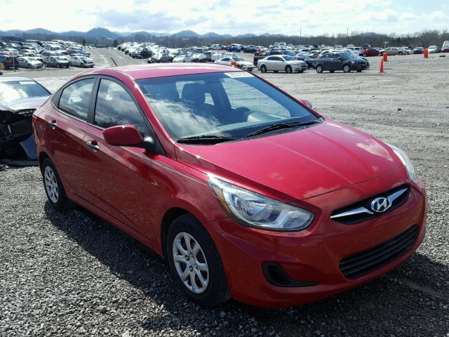 KMHCT4AE7CU041398 - 2012 HYUNDAI ACCENT GLS RED photo 1