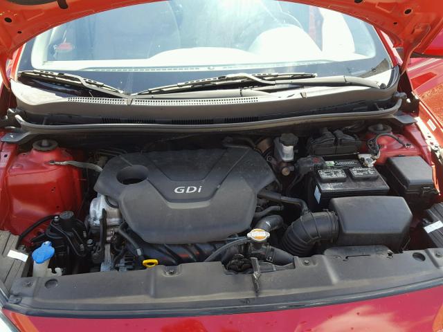 KMHCT4AE7CU041398 - 2012 HYUNDAI ACCENT GLS RED photo 7