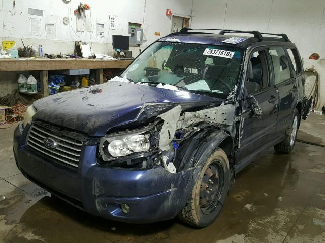 JF1SG63616H736808 - 2006 SUBARU FORESTER 2 BLUE photo 2