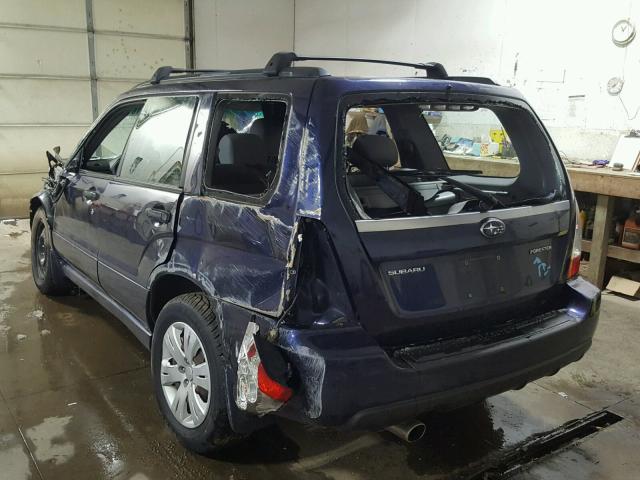 JF1SG63616H736808 - 2006 SUBARU FORESTER 2 BLUE photo 3