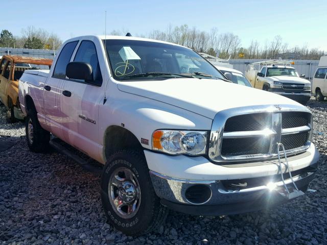 3D7KU28D34G256527 - 2004 DODGE RAM 2500 S WHITE photo 1