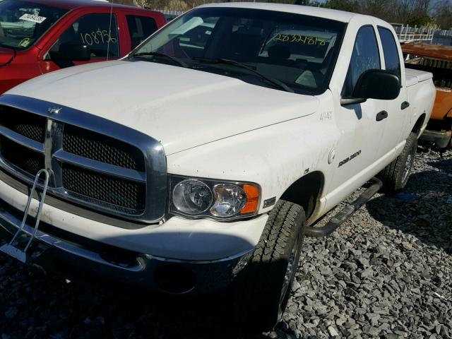 3D7KU28D34G256527 - 2004 DODGE RAM 2500 S WHITE photo 2