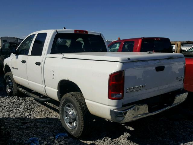 3D7KU28D34G256527 - 2004 DODGE RAM 2500 S WHITE photo 3