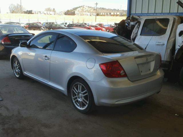 JTKDE177670214926 - 2007 TOYOTA SCION TC SILVER photo 3