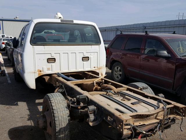 1FDWW36PX7EB27443 - 2007 FORD F350 SUPER WHITE photo 3