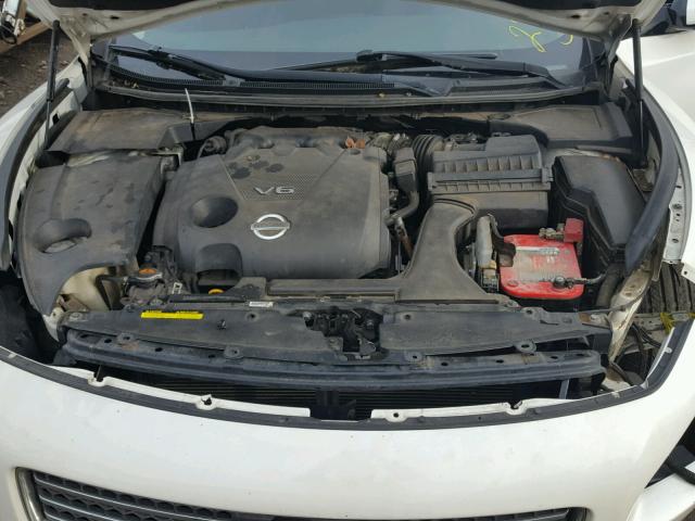 1N4AA5AP4AC835647 - 2010 NISSAN MAXIMA S WHITE photo 7