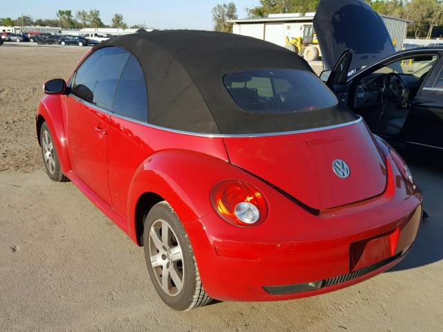 3VWRF31Y96M305835 - 2006 VOLKSWAGEN NEW BEETLE 红色 照片 3