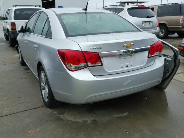 1G1PE5SB6E7302153 - 2014 CHEVROLET CRUZE LT SILVER photo 3