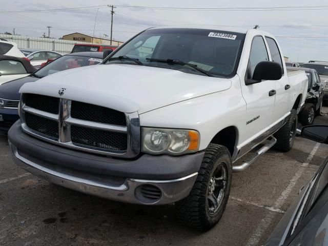 3D7HU18NX2G182842 - 2002 DODGE RAM 1500 WHITE photo 2