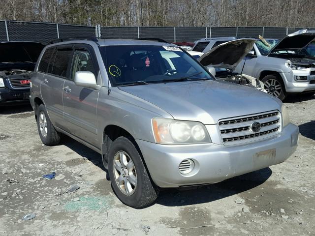 JTEGF21A210020361 - 2001 TOYOTA HIGHLANDER SILVER photo 1