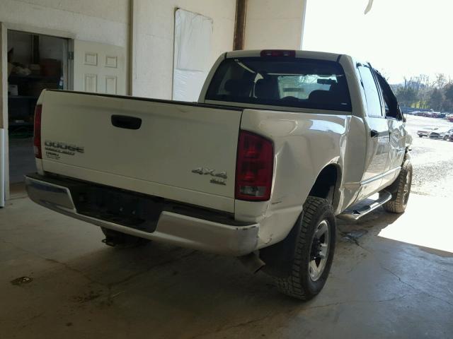 3D7KU28CX4G167898 - 2004 DODGE RAM 2500 S WHITE photo 4