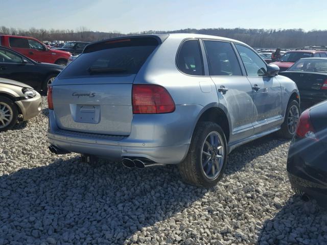 WP1AB29P46LA70228 - 2006 PORSCHE CAYENNE S BLUE photo 4