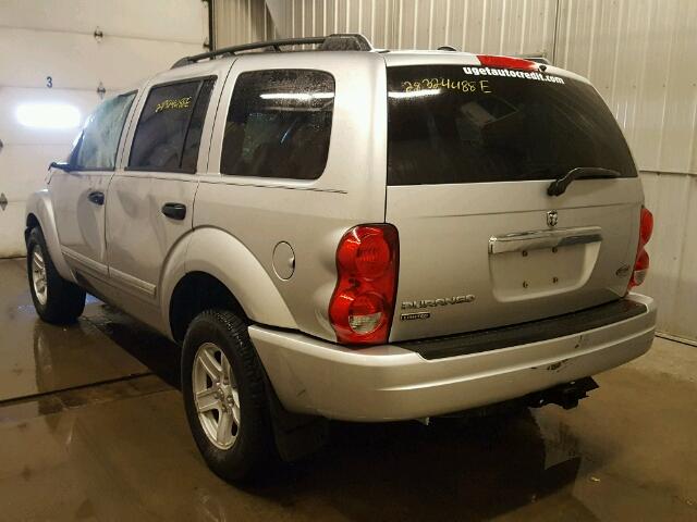 1D4HB58N65F577682 - 2005 DODGE DURANGO LI SILVER photo 3