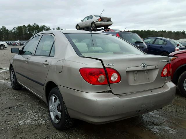 2T1BR32E45C422309 - 2005 TOYOTA COROLLA CE BEIGE photo 3