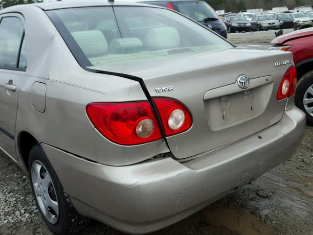 2T1BR32E45C422309 - 2005 TOYOTA COROLLA CE BEIGE photo 9