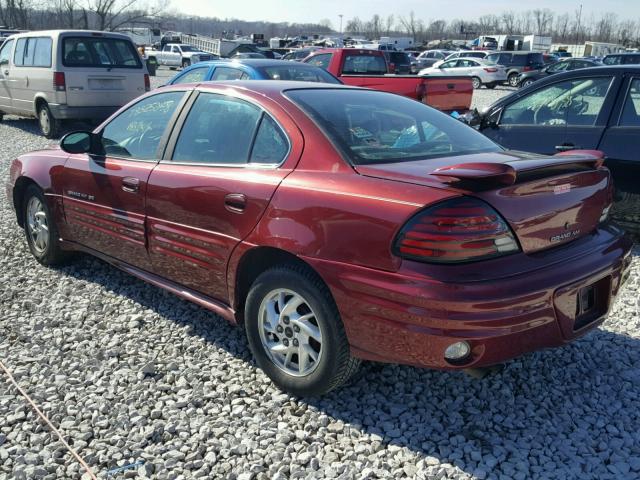 1G2NF52E92M558150 - 2002 PONTIAC GRAND AM S ბურგუნდია ფოტო 3