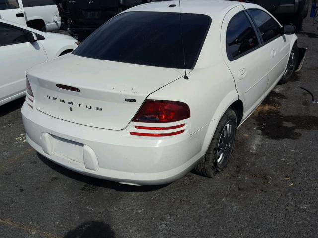 1B3EL46X06N277852 - 2006 DODGE STRATUS SX WHITE photo 4