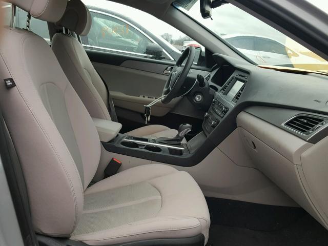 5NPE24AF9GH370001 - 2016 HYUNDAI SONATA SE SILVER photo 5