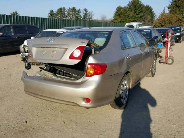 2T1BU4EE9AC252393 - 2010 TOYOTA COROLLA BA GOLD photo 4