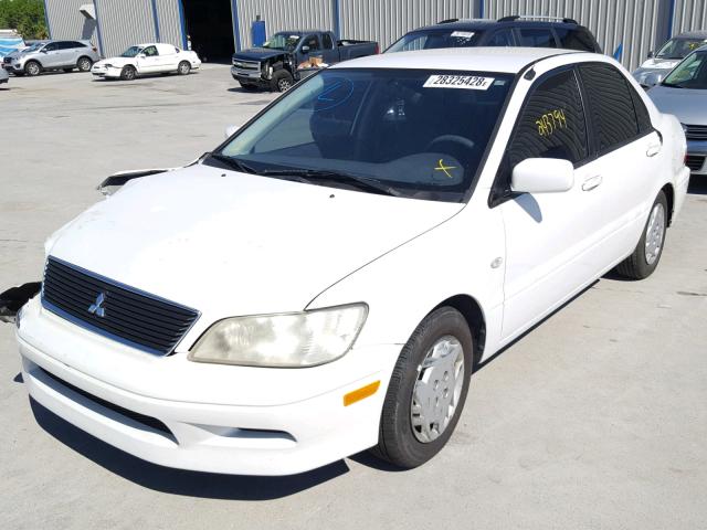 JA3AJ36B12U013264 - 2002 MITSUBISHI LANCER WHITE photo 2